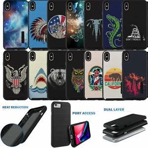 Hybrid Case für Apple iPhone XS Max, Dual Layer Shell Case mit Grip Design - Bild 1 von 81