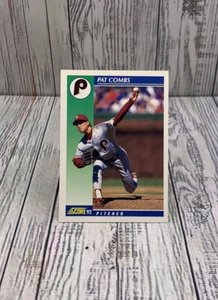 1992 Score Pat Combs # 106 Philadelphia Phillies Baseball Card Used Good - Picture 1 of 4