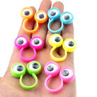Eye Finger Puppets Plastic Rings with Wiggle Eyes toy Random Col ZS
