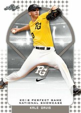 KALE DAVIS 2018 LEAF PERFECT GAME "Blue" PARALLEL ROOKIE CARD! LTD 30! 