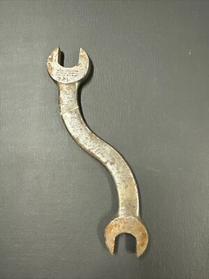 Llave de extremo abierto Winchester de colección 3/8 y 7/16 horas curva S #1528 EE. UU. Foto 1 de 4
