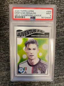 2020 TOPPS LIVING Cristiano Ronaldo #200 UEFA Champions League Juventus PSA 9 - Picture 1 of 1