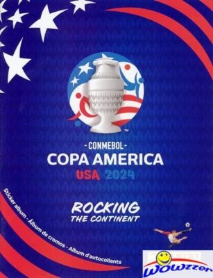 2024 Panini CONMEBOL COPA AMERICA USA HUGE 64 Page Collectors ALBUM-10 Stickers!