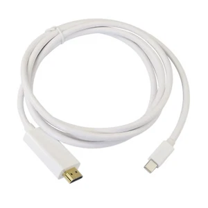 Cable adaptador Thunderbolt HD DisplayPort DP a HDMI de 6 pies para Macbook - Imagen 1 de 9