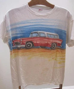 Vtg. Chevrolet Chevy Nomad Wagon Orig Air Brush T-Shirt Men's Size XXLarge L@@K - Picture 1 of 6
