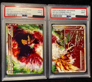 PSA 9 Ho-Oh Legend 1ª Edición Set Secuencial 15 16 Cartas Holo Pokemon Japonesas - Imagen 1 de 2