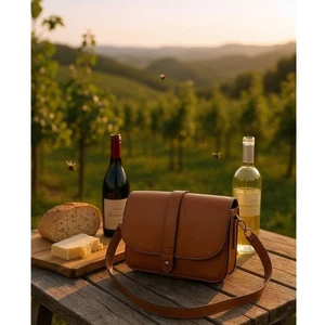 Bandolera Banana Republic Marrón, Top Clásico con Solapa, Bolso de Hombro, Todos los Días - Imagen 1 de 4