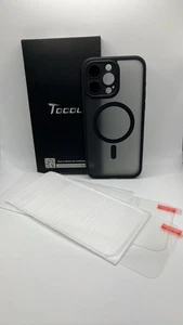 Funda TOCOL para iPhone 15 Pro Max Magsafe con 2 Protectores de Pantalla Negra - Imagen 1 de 2