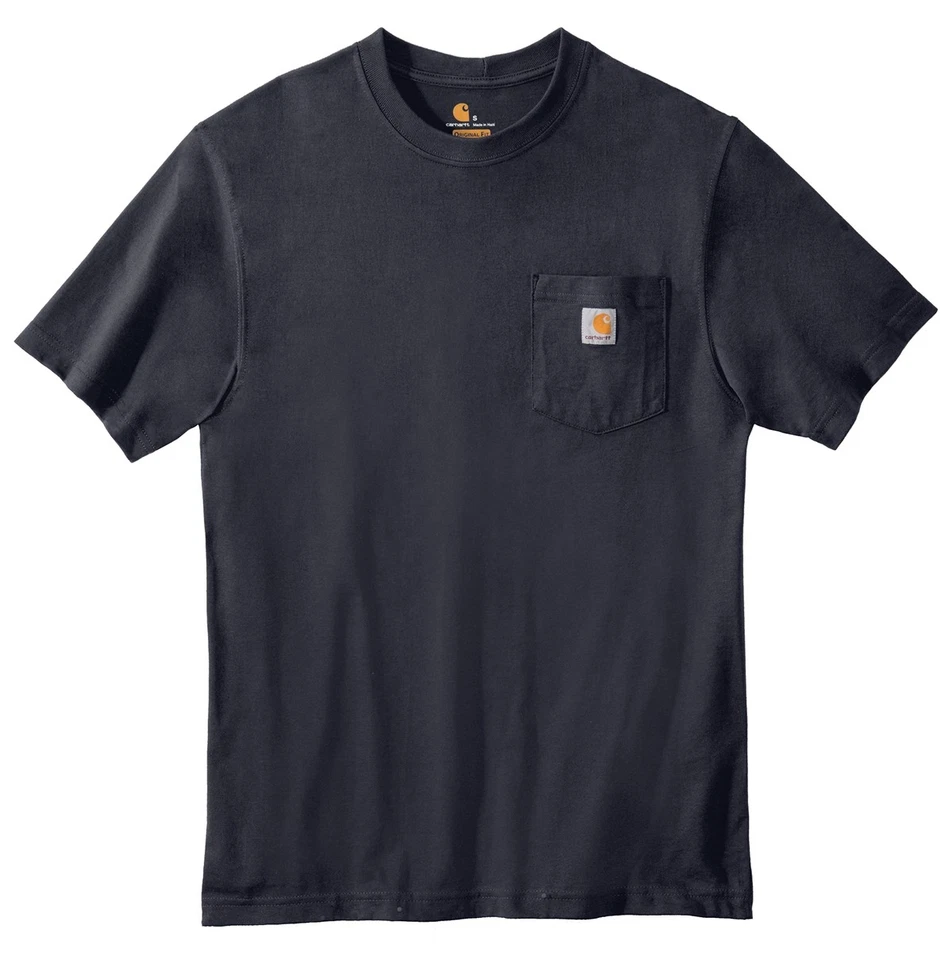 Carhartt Men's Workwear Pocket Short Sleeve T-shirt K87 Navy Small