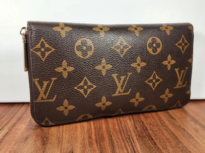 Cartera Louis Vuitton Monograma Cremallera Larga Redonda Excelente Estado  Foto 1 de 4