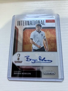 PANINI PRIZM INTERNATIONAL INK AUTO 2022 CARD BRYAN ROBSON ENGLAND - Picture 1 of 2