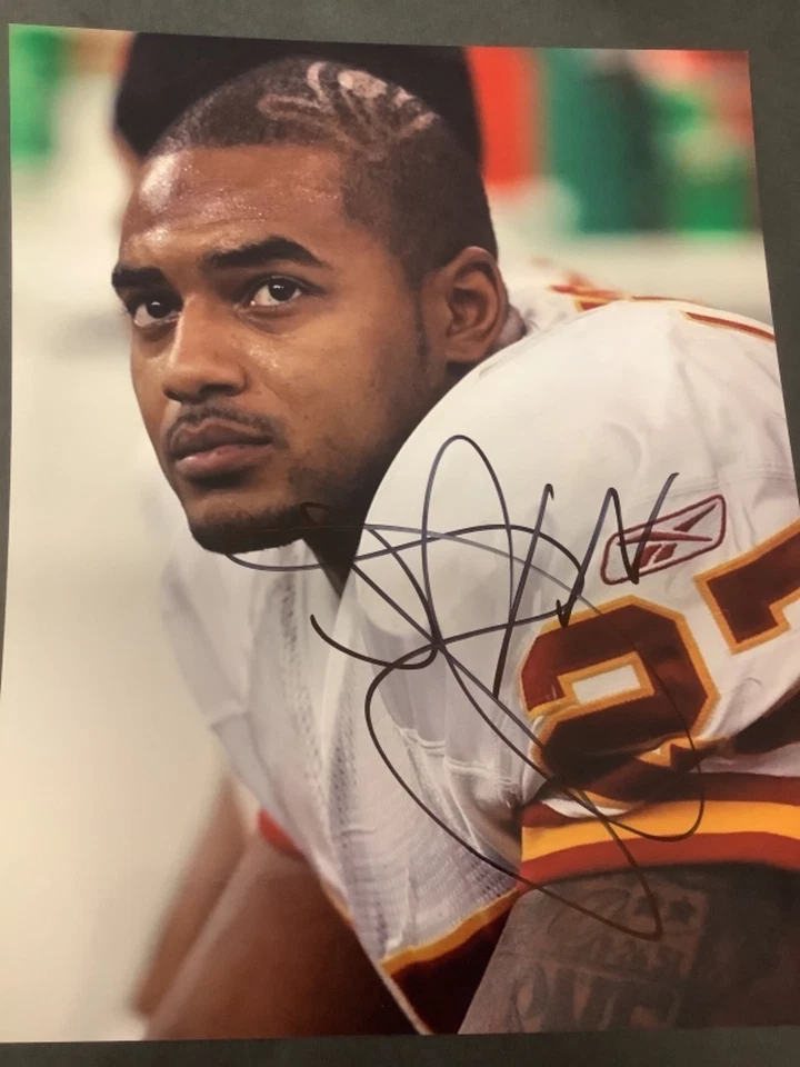 FOTO 8X10 FIRMADA POR LARRY JOHNSON KANSAS CITY CHIEFS FÚTBOL AMERICANO AUTÓGRAFO CERTIFICADO DE AUTENTICIDAD Foto 1 de 1