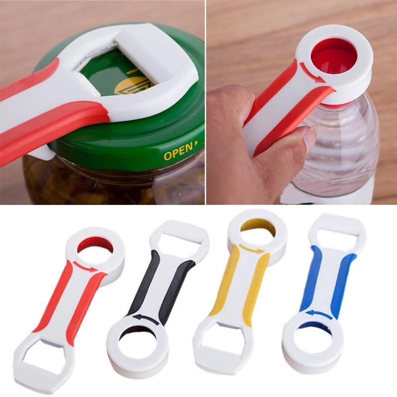 4 in 1 Universal Can Opener Bottle Glass Opener Lid Kitchen Opener Aid Y4T2 - Image 1 of 4