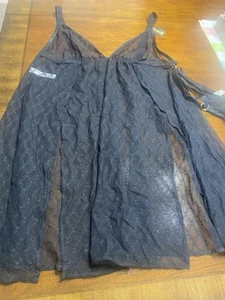 Women’s Two Pc. Lingerie Sz. 3X Black, Lace, G String NEW - Picture 1 of 7