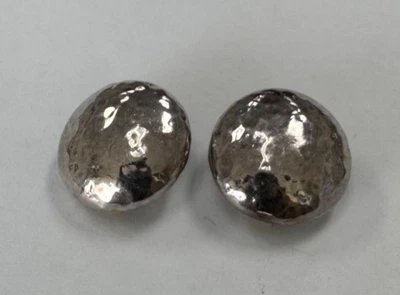 Ippolita Sterling Silver Hammered Button Clip Earrings [075GCS] - Image 1 of 4