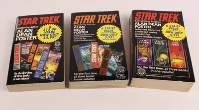 Star Trek: Log One to Log Nine 3 Book Set by Alan Dean Foster (1993, Paperback) - Image 1 of 4