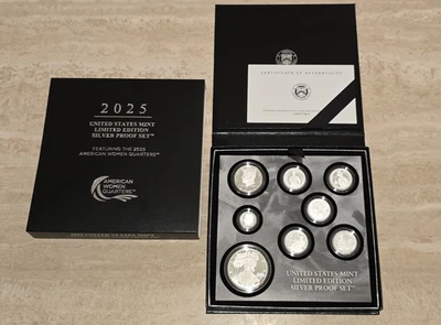 2025 S LIMITED EDITION SILVER PROOF SET OGP- LAST "S" SILVER PROOF EAGLE" - Image 1 of 2
