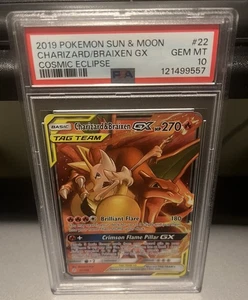 Charizard Braixen GX 22/236 Pokemon Sun & Moon Cosmic Eclipse 2019 PSA 10 - Bild 1 von 2