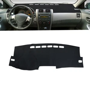 For Toyota Corolla 2007-2013 black Dashboard Cover Dashmat Dash Anti-Sun Mat Pad - Foto 1 di 9
