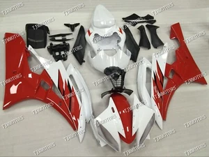 Fit for 2006 2007 YZF R6 Red White ABS Injection Mold Bodywork Fairing Panel Kit - Picture 1 of 10