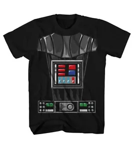 Star Wars Darth Vader Sith Lord Cosplay Disfraz Adulto Placa de pecho Camiseta Negra - Imagen 1 de 3