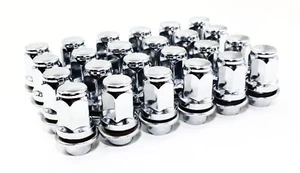 Set Of 24 Chrome OE Factory Style Lug Nuts 14x1.5 for Toyota Tundra Sequoia 1.8 - Picture 1 of 11