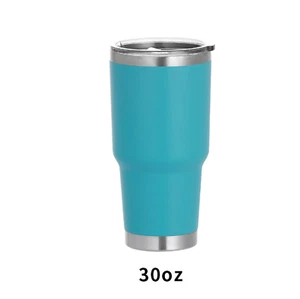 30 Oz Double Walled Vacuum Coffee Mug, Stainless Steel Tumbler With Lid (Green) - Picture 1 of 3