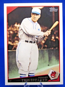 2009 TOPPS SERIES 1 #270 TRIS SPEAKER SHORT PRINT SP VARIATION CLEVELAND INDIANS - Picture 1 of 2