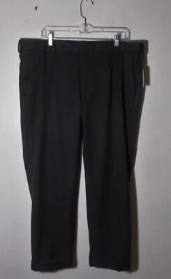 Pantalones de vestir plisados grises 38x29 VAN HEUSEN talla 38X29 nuevos con etiquetas Foto 1 de 4