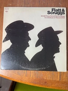 Flatt & Scruggs - 20 All-Time Great Recordings In A Deluxe 2-Record Set 2xLP VG - Picture 1 of 10