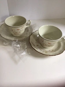 Royal Doulton Norfolk Cup And Saucer Sets X2 New Never Used - Picture 1 of 3