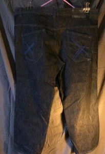 Rocawear Men's Relax Fit Denim Designer Jeans, Hip Hop Star W46/33 - Picture 1 of 9