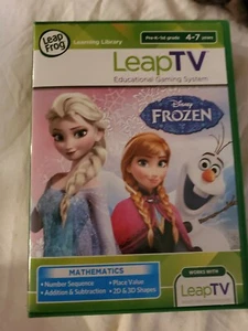 Frozen LeapFrog LeapTV Elsa Anna Olaf Educational Gaming Math Disney Cartridge - Picture 1 of 4