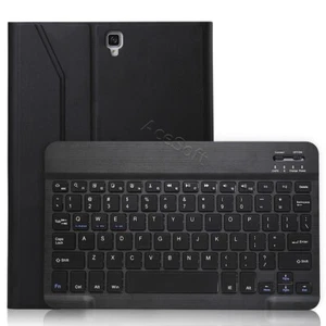 For Samsung Galaxy Tab S3 SM-T820N Tablet Bluetooth Keyboard Leather Back Case - Picture 1 of 1