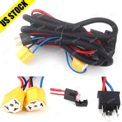H4 LED Headlight Brightness Intensifier Wiring Harness For Jeep Cherokee XJ 6053 - Image 1 of 4