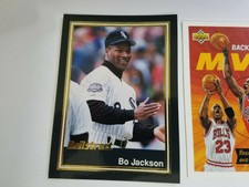 Bo Jackson Chicago White Sox BallStreet 1991 #38 OVERSIZE RARE Oddball