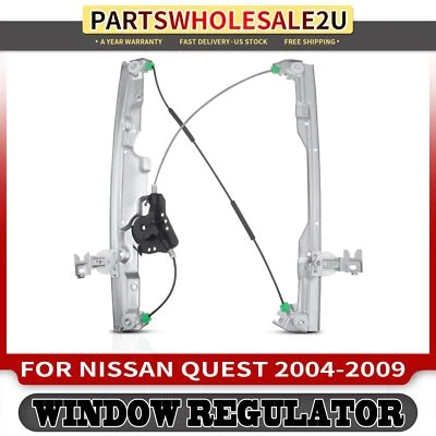 Regulador de janela de energia dianteiro esquerdo do lado do motorista LH para Nissan Quest 2004-2009 MPV - Imagem 1 de 4