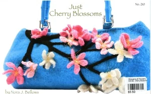 Just Cherry Blossoms Noni Knitting Felting Pattern 210 Nora Bellows Pattern Only - Picture 1 of 2