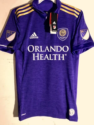 CAMISETA ADIDAS AUTÉNTICA MLS ORLANDO CITY SC TEAM MORADA TALLA M Foto 1 de 2