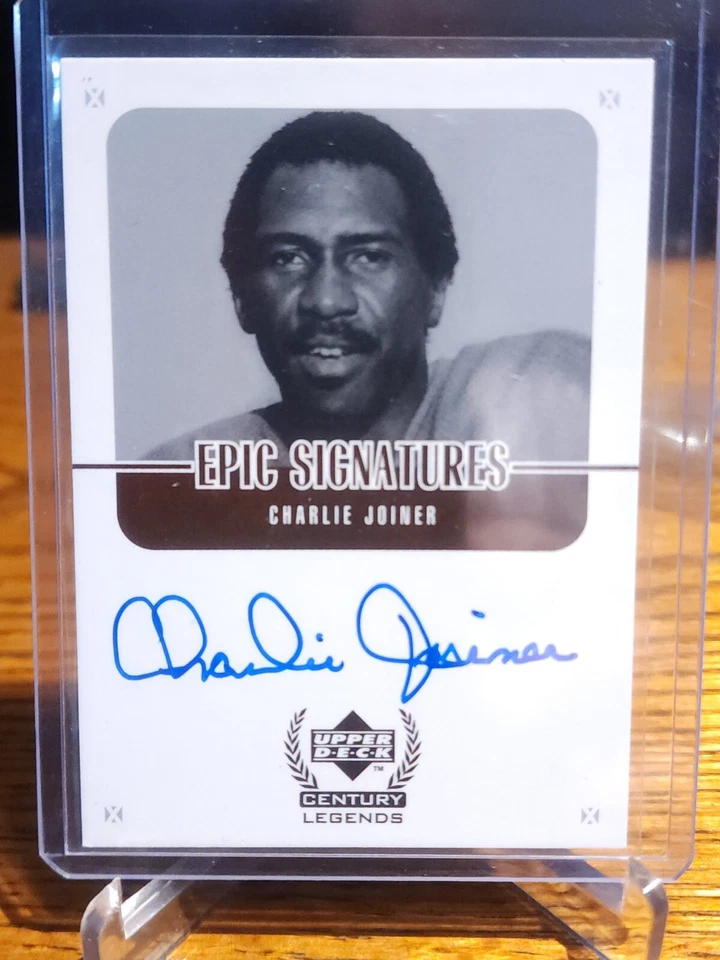 Charlie Joiner 1999 Upper Deck UD Legends Epic Signature Autograph AUTO CHARGERS - Image 1 of 1