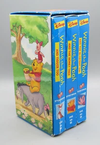 Disney Winnie the Pooh Classics VHS Tapes Honey Tree, Blustery Day & Tigger Too - Picture 1 of 10