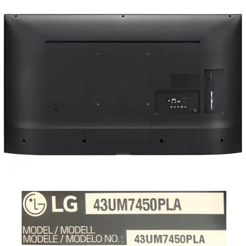 LG 43UM7450PLA Black Back Case, NEW - Image 1 of 1