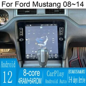 12.1" Android Navigation Car Gps Stereo Radio Carplay For Ford Mustang 2008~2014 - Picture 1 of 14