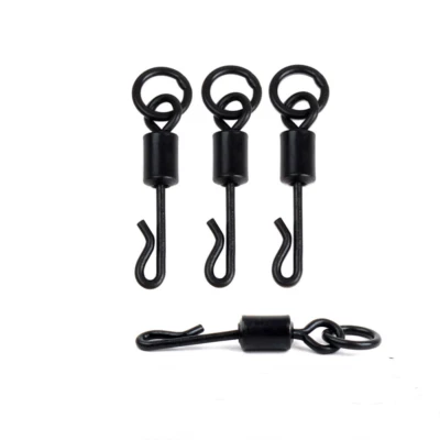 20/50pcs SIZE 11 Quick change ring swivels Ronnie chod carp fishing rigs - Image 1 of 4
