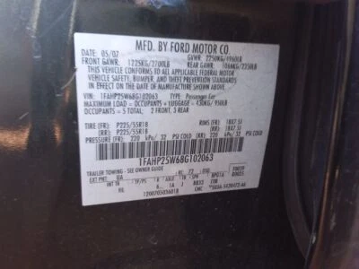 Used Fuel Pump fits: 2008 Ford Taurus Pump Assembly Federal emissions AWD Grade Foto 1 de 4
