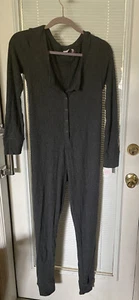 NWT Nordstrom Make + Model Women’s Soft Grey Long Sleeve Thermal Pajama Small - Picture 1 of 8