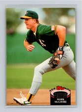 1992 Stadium Club #475 Mark McGwire   Oakland Athletics