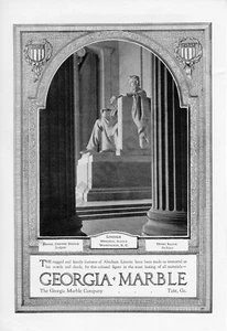 1928 Georgia Marble Company Daniel French, Sculptor Collectible Magazine Ad - Picture 1 of 1