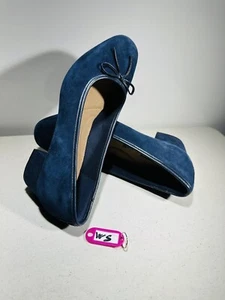 Zapatos de salón para mujer Clarks Collection Chartli margarita azul marino gamuza talla 8,5 W - Imagen 1 de 6