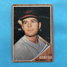 1962 Topps Baseball Card Jim Gentile No. 290